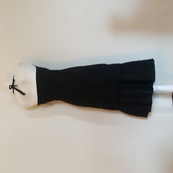 J.Crew Black Embroidered Halter Midi Dress Size 0 - Picture 2 of 9